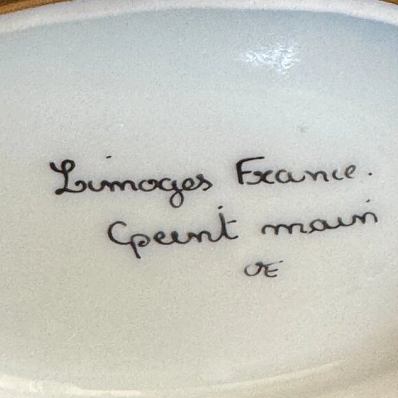 Rare Limoges France Peint Main Eiffel Tower Cobalt & Gold Eiffel Tower Clasp Box - Picture 2 of 10